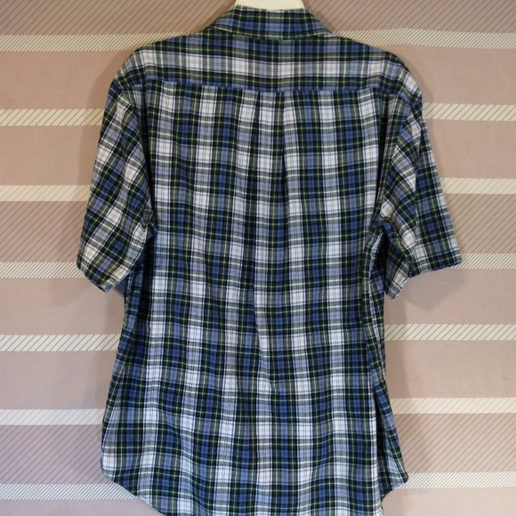MEN'S GAP PLAID BUTTON-DOWN POCKET SHIRT SIZE M - Picture 4 of 8